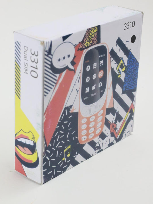 3310 Classic Original 3G GSM Sbloccato Display 2,4 Pollici Dual SIM Fotocamera 2 MP Batteria 22 Ore Conversazione 25 Giorni Standby MicroSD 32 GB Snake Radio FM